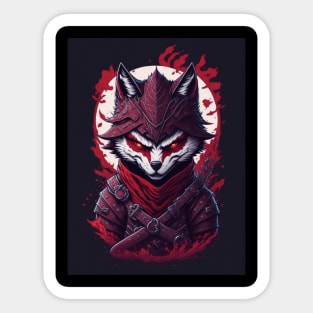 Ninja evil wolf Sticker